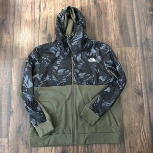 North Face Zip Up: XXL